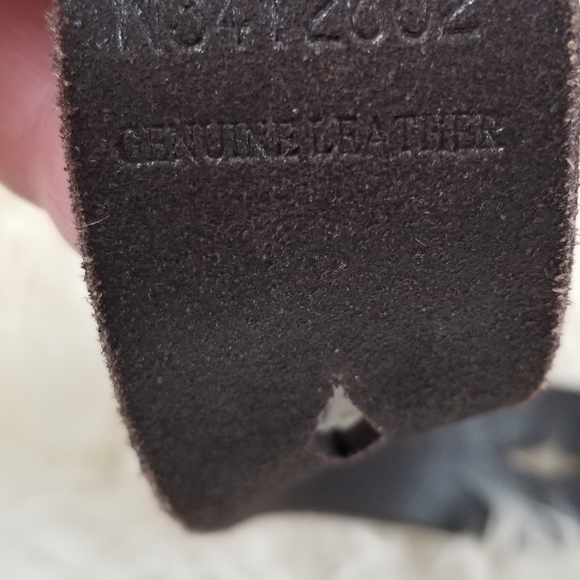 Women's Nocona Black Silvertone Rhinestone Western Belt Size Large - Picture 7 of 16